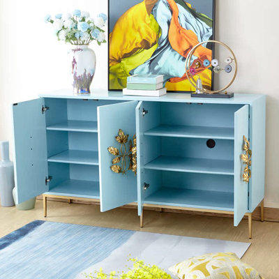 Luxury Four-Door Accent Cabinet Sideboard