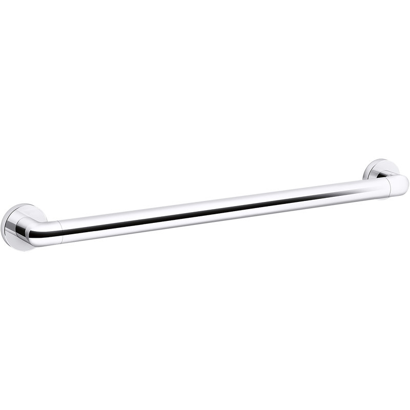 Kumin Grab Bar, Polished Chrome, 24" W