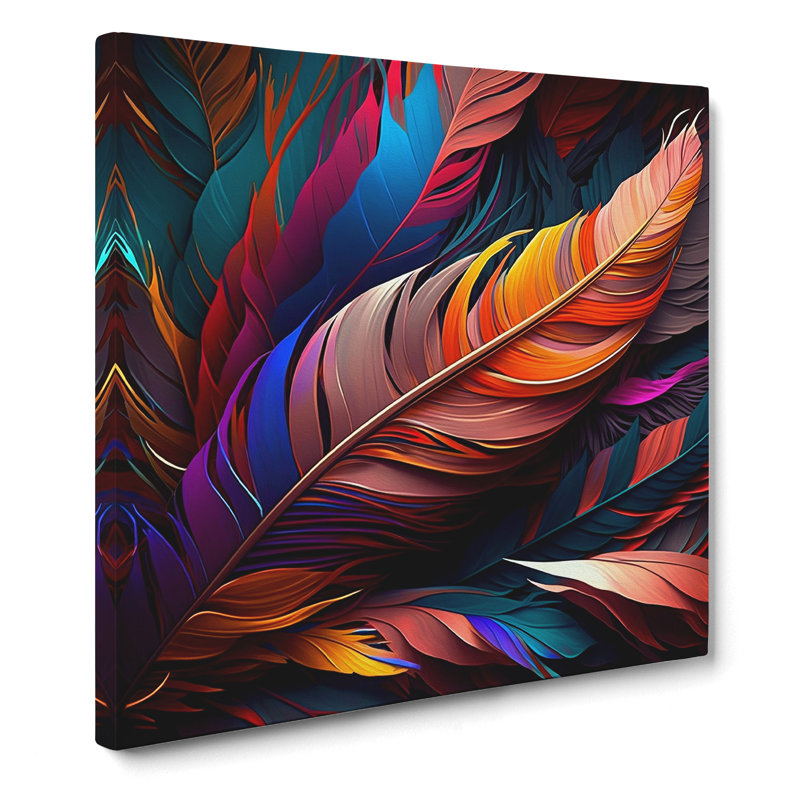 Feather Colour Field Painting - Print