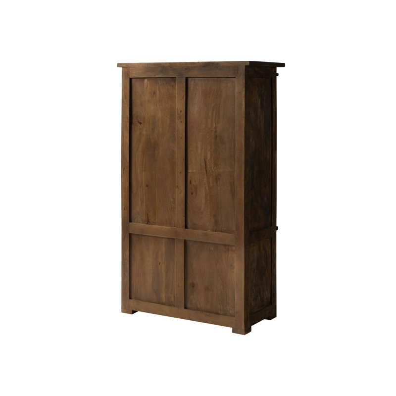 1 Door Wardrobe, Brown Lacquered