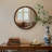 24'' Leyburn Modern Round Solid Wood Dark Walnut Framed Wall Mounted Mirror For Bathroom&Bedroom-146597776-146597805