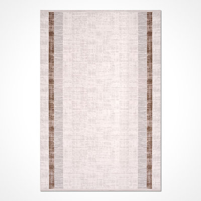 Tapis beige moderne lavable à la machine