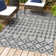 Tapis intérieur / extérieur gris foncé Adalbern