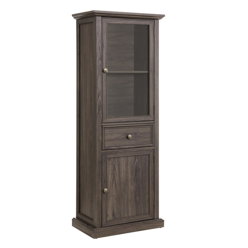 Armoire de style rétro avec amplement d'espace pour le salon - Élégantes décorations de bureau brun