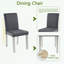 Ensemble de table de salle à manger 5 pièces avec 4 chaises rembourrées