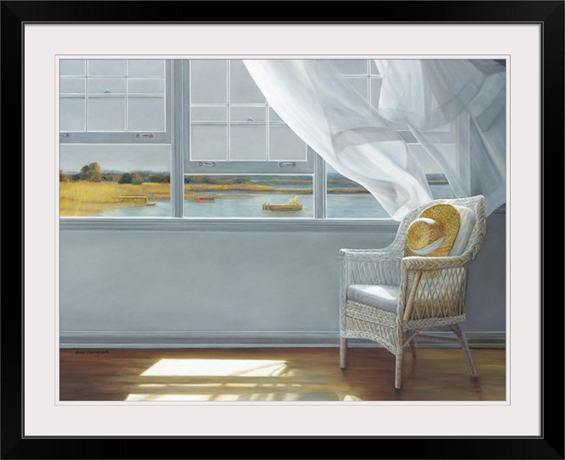 « lake effect », impression Karen Hollingsworth, H 20 po x l 24 po x P 1 po, Cadre noir