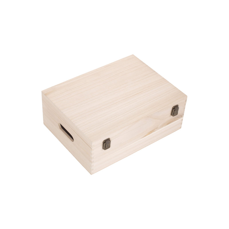 Scheider Wooden Box, 14cm H x 36cm W x 27cm D