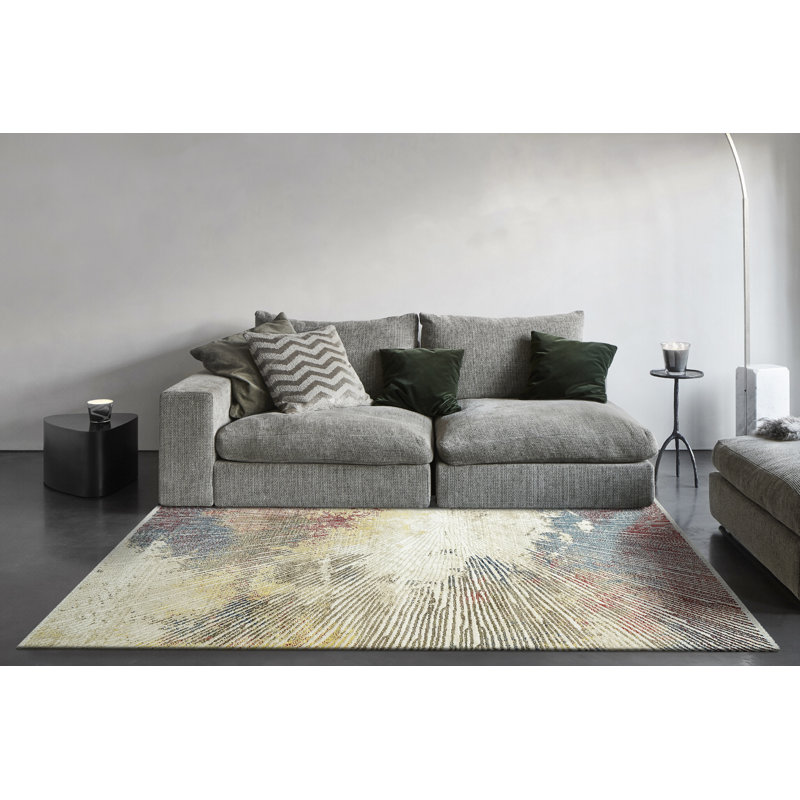 Nix 5.3X7.3 9213-899 CREAM/MULTI, Rectangle 3'11" x 5'7"