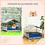 Niche pour chien avec auvent, extérieur - bleu foncé - coussin d'eau pour, petit auvent bleu, imperméable, confortable et moyen