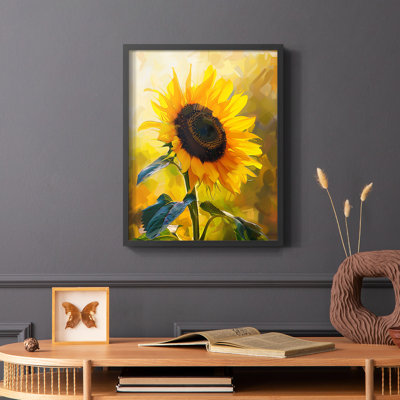 Série FLORAL - impression encadrée de qualité supérieure - prête à être accrochée - aucun clou requis