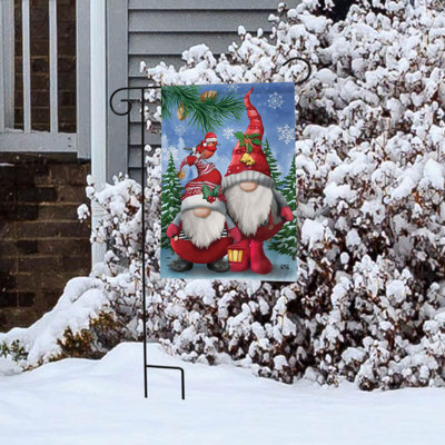 Drapeau de jardin des Gnomes d'hiver