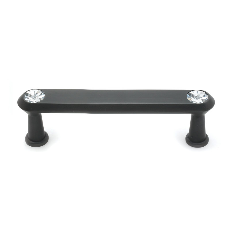 Contemporary 3 1/2" Center to Center Bar Pull, Bronze, 3 1/2"