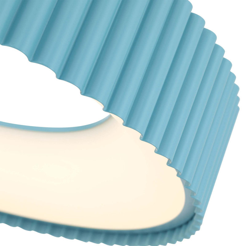 Luminaire suspendu DEL intégré Sashay, Bleu ciel