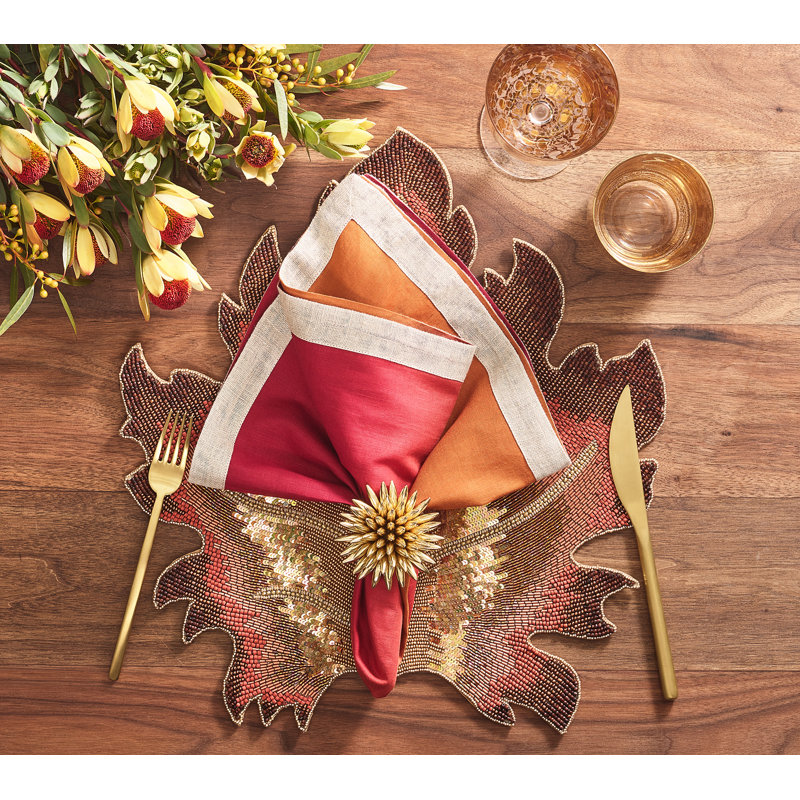 Enamor Stellar Napkin Ring, Gold