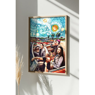 Élégante peinture murale encadrée en panneau de fibres à densité moyenne de 19,7 po x 27,6 po | Cadre 100% bois massif (épaisseur: 0,8 po), œuvre d'art 100% panneau de fibres à densité moyenne (épaisseur: 0,1 po) | Impression numérique époustouflante pour la décoration intérieure, le salon et le bureau