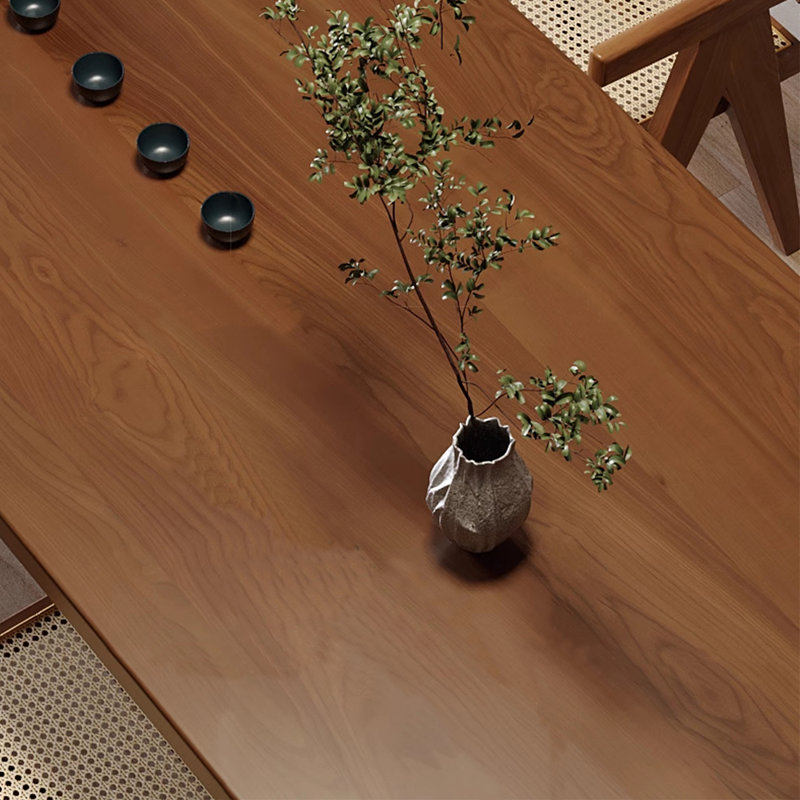 Ensemble de table de salle à manger en bois massif, H 29,53 po x L 78,74 po x l 31,5 po
