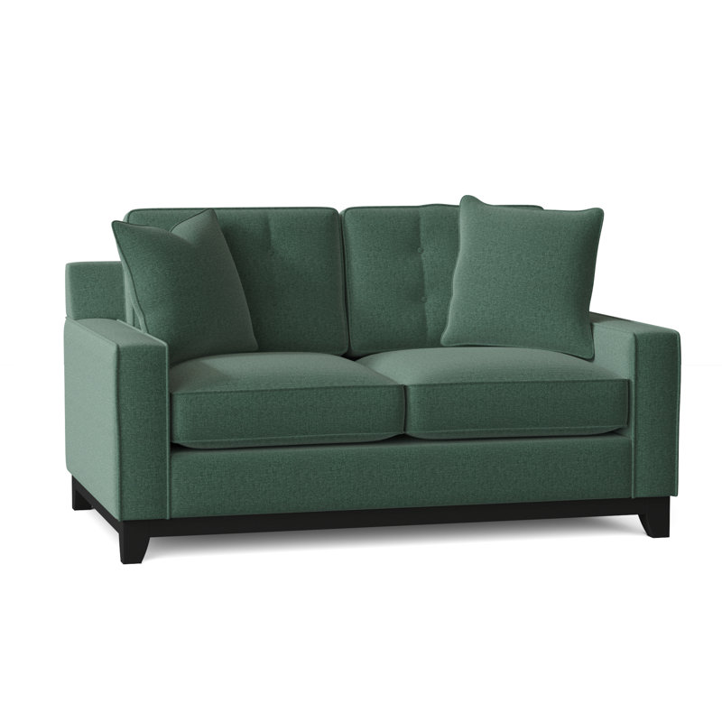 Carollton Upholstered 62'' Loveseat, Vibe Coastal Chenille
