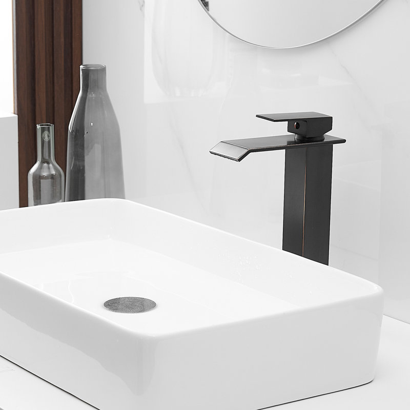 1 Mounting / Installation Required Single-handle Bathroom Faucet with Drain Assembly, Oil Rubbed Bronze