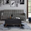 Repose-pieds capitonné carré Mid-Century avec détails capitonnés Owen-1434200310