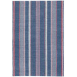 Camden Stripe Denim Handwoven Cotton Rug