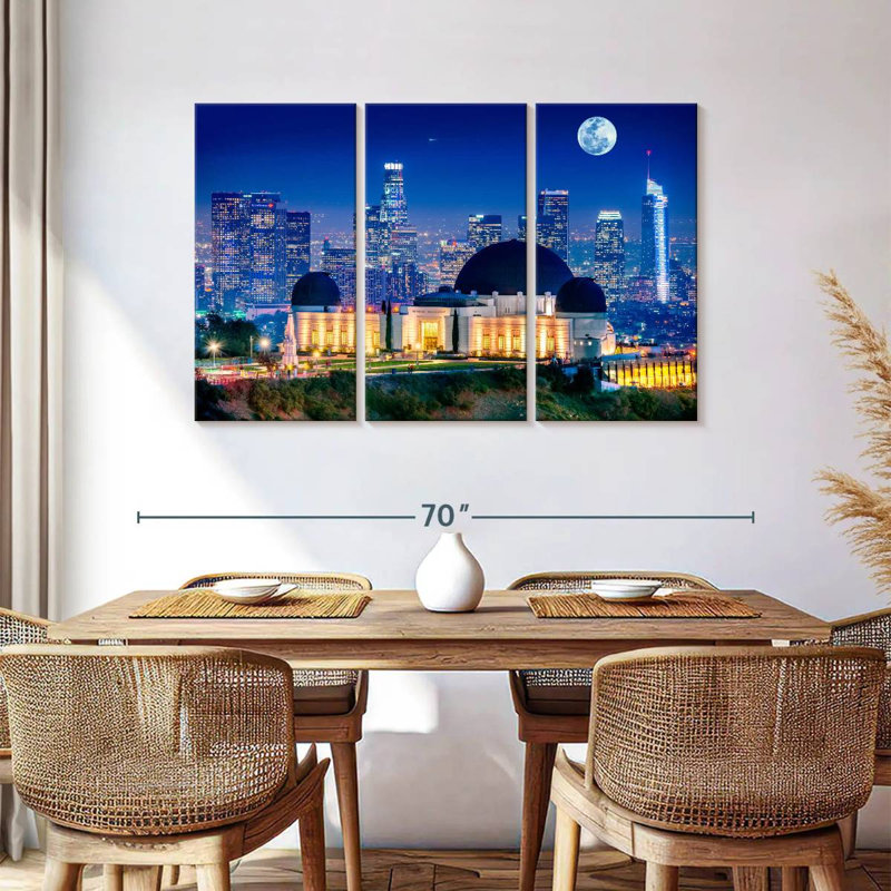 Sebbie Griffith Park Observatory, 36" H x 57" W
