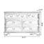 Armoire d'appoint en bois manufacturé brun foncé