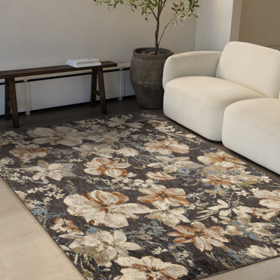 Tapis bleu tissé à la machine Patrick
