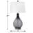 Olbia 27" Smoke Swirl Glass with Gunmetal Table Lamp
