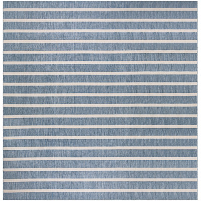  Positano 10' x Square Navy Ivory Modern Rug