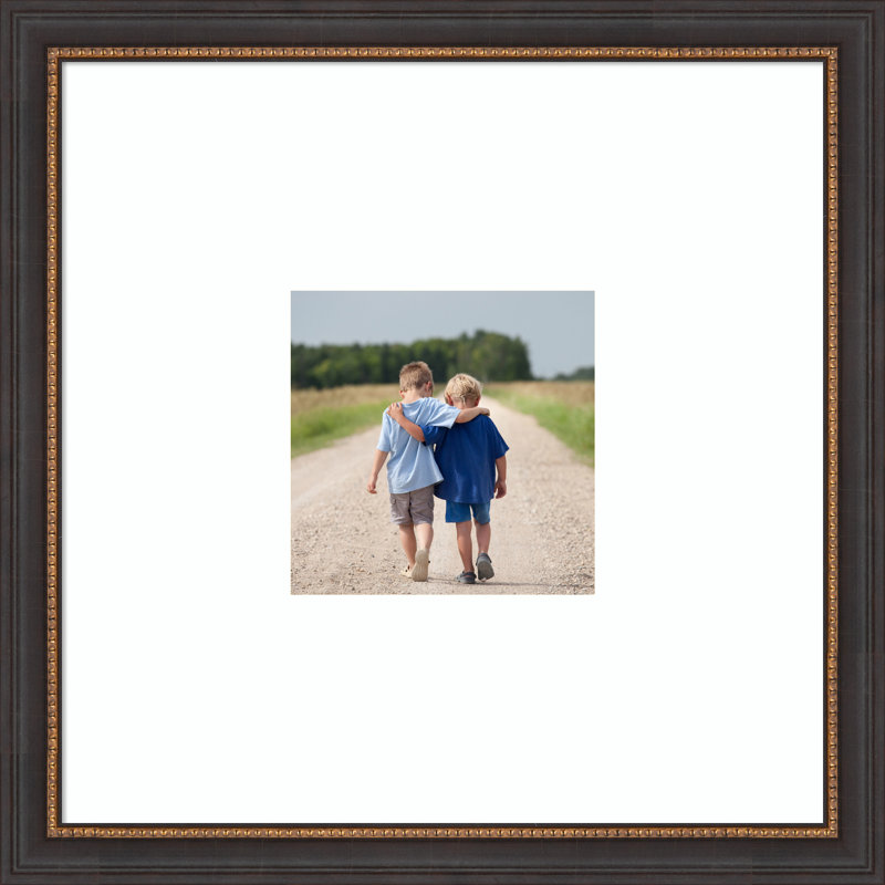 Cadre photo Ashton, Blanc éclatant lisse, 20 x 20 emmêlés à 8 x 8