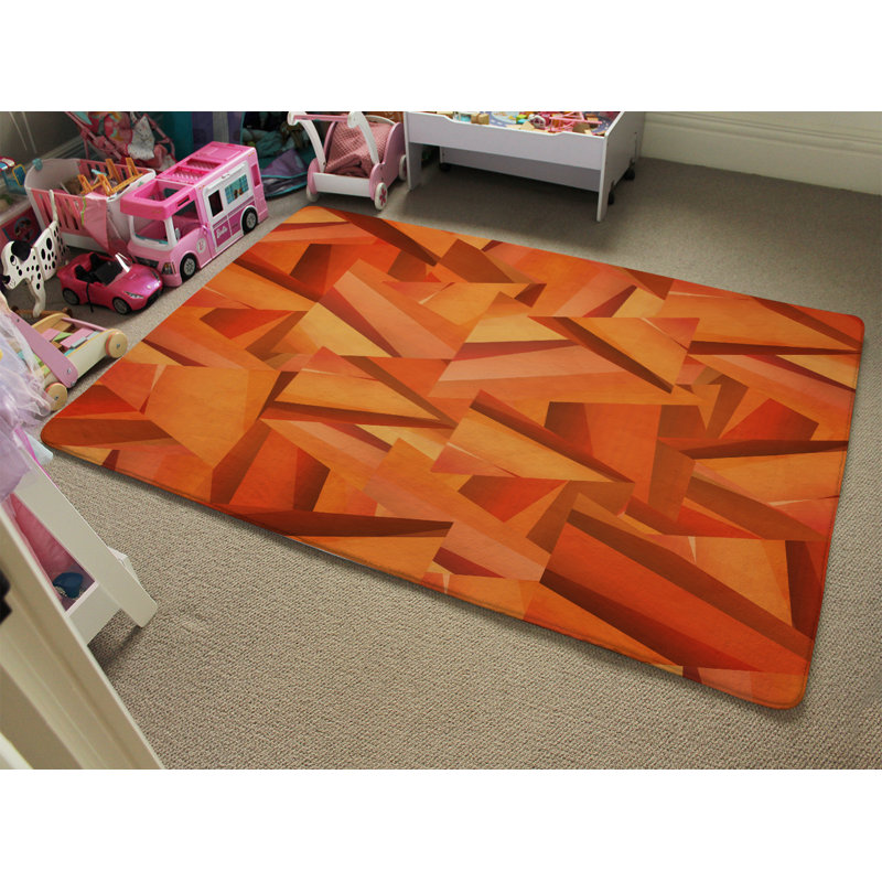 Morton Geometric Shag Area Rug, Rectangle 160 x 230cm