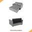Lit escamotable 3-en-1 avec dossier inclinable et coussins en velours. Convient aux salons, chambres à coucher-548235931-548235924
