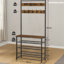 Atiim Hall Tree 80cm Wide With 5 Tier Shoe Bench
