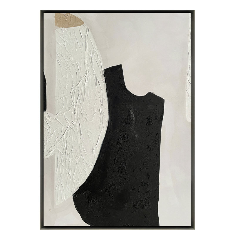 Velora Single Picture Frame Painting on Wood, Silver, 70 cm H x 94 cm W