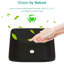 Lavabo de salle de bain moderne noir mat - vasque en verre trempé et robinet avec bonde escamotable