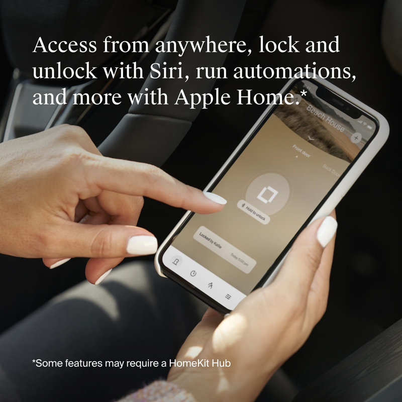 Level Bolt Wi-Fi Smart Deadbolt with Stainless Steel Gearbox