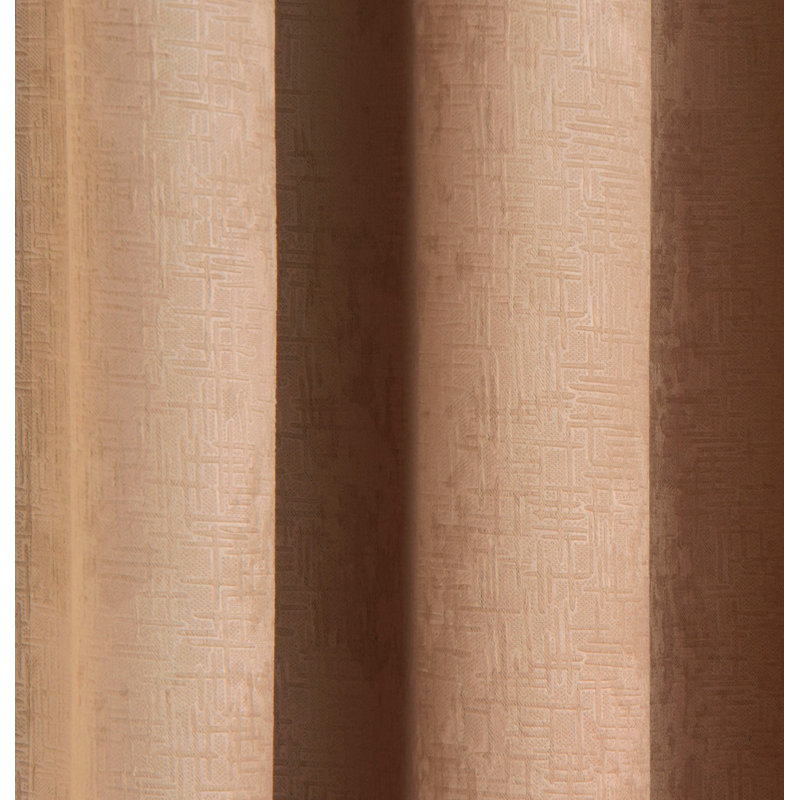 Biller Eyelet Thermal Light Reducing Curtain, 229cm Width x 274cm Drop, Latte