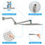 Tête de douche carrée 10 pouces en acier inoxydable 304 ultra mince avec bras d'extension réglable de 11 pouces