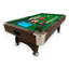 Table de billard GREEN SEASON 7 pi avec feutre vert, retour de balle automatique et accessoires de billard complet-700914700-700914691
