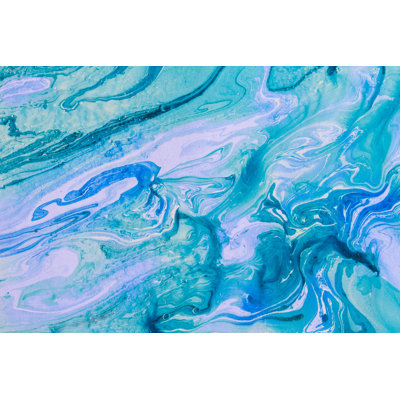 Blue-Violet Texture - Wrapped Canvas Painting