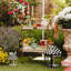 Mocha Check 2-Tier Kitchen Cart-1866267781