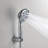 Wall Mounted Round Shower Head Set With Hand Shower And Diverter Valve