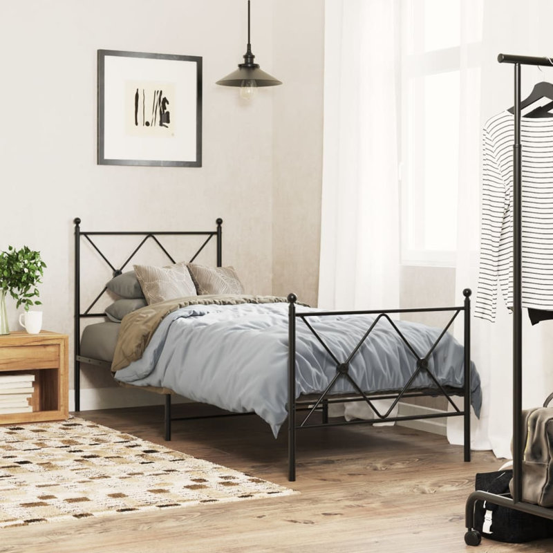 Caba Metal Bed, Double (4'6)