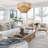 4-Light Dimmable Hand-Woven Rattan Tiered Chandelier-819974144