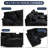 5 Piece U Shape Sectional Sofa Cloud Couch Double Chaise Sectional Couch with Console-685234341