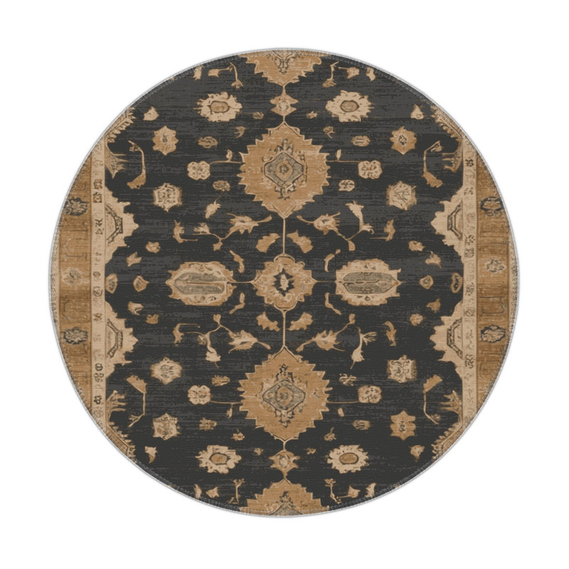 Tapis intérieur et extérieur brun Overdyed