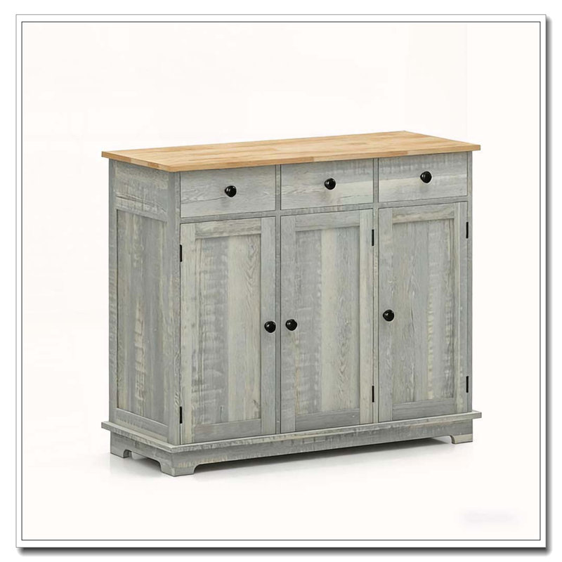 Armoire de rangement de plancher d'entrée avec conception anti-basculement, Gris