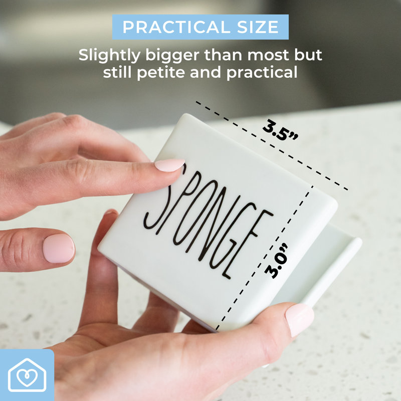 Porte-éponge en porcelaine pour évier de cuisine