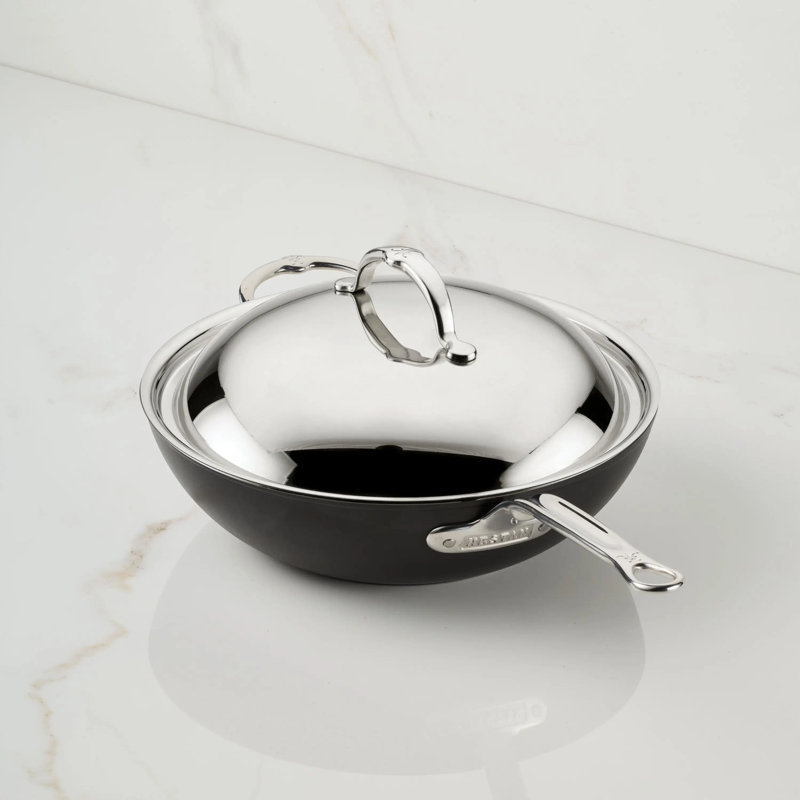 12.5" Covered Wok W/helper Handle (32cm)