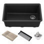 30 in. KRAUS Bellucci Workstation Undermount Granite Composite Single Bowl Kitchen Sink with Accessories